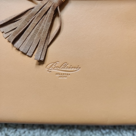 NEW Boldrini Leather Envelope Bag - Picture 4 of 8